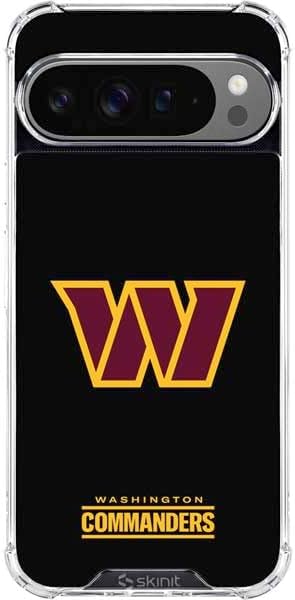 Skinit Clear Phone Case Compatible with Google Pixel 10 Pro - Officially Licensed NFL Washington Commanders Design