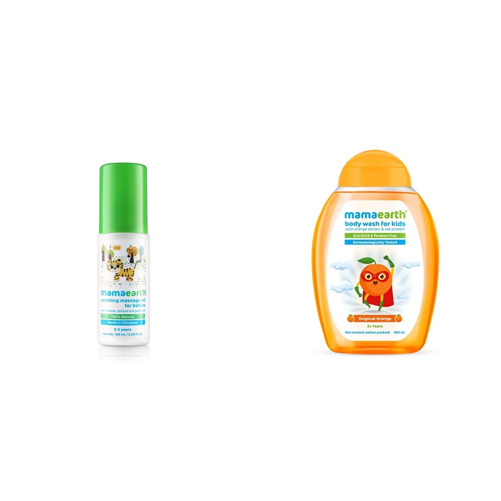 Mamaearth Soothing Baby Massage Oil, with Sesame, Almond & Jojoba Oil