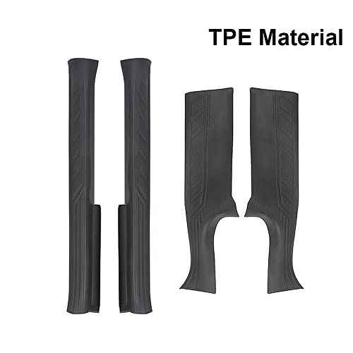 Door Sill Protector For Tesla Model Y 2023 2022 2021 Tpe Front And Rear Door Entry Guard Door Sill Scuff Plate Guard For Model Y 5 Seater With Carpet #TOP3