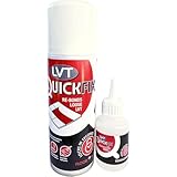 Floor Hero LVT QUICKFIX – Instant Re-Bonding for Loose LVT & Vinyl Flooring - Includes 1 x 200ml Spray and 1 x 50g Adhesive - Easy to Use, Strong and Bonds in Seconds (Cyanoacrylate Adhesive)