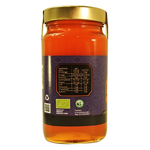 Greek Organic Honey Forest & Thyme 800g Glass jar