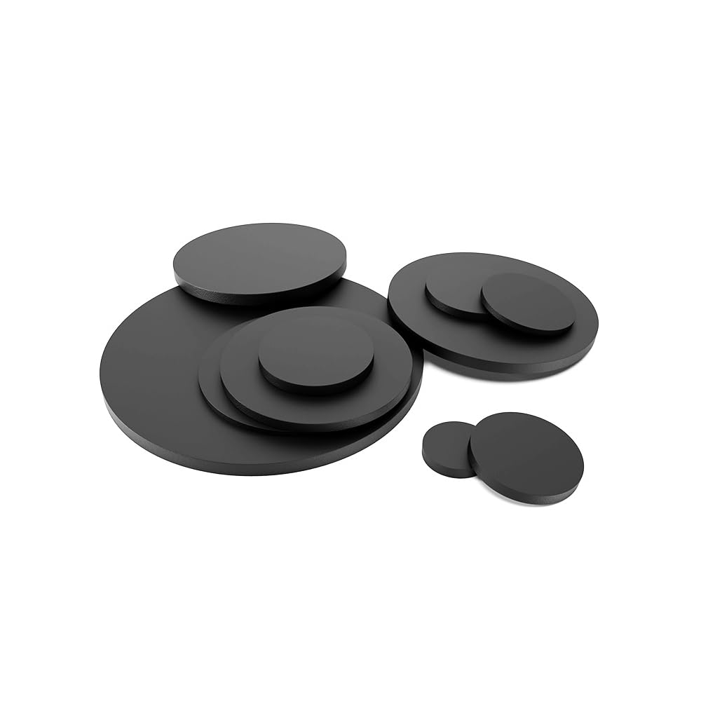 Juego de 10 arandelas planas de silicona, juntas de goma, almohadillas espaciadoras redondas, discos sólidos de 5 mm y 100 mm de diámetro, ideales para fontanería, proyectos eléctricos y de bricolaje