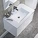 BLOSSOM 30 Inch White Bathroom Vanity with Sink, All Wood Floating Bathroom Vanity with Sink 30 Inch, Mirror, 12 Inch Side Cabinet
