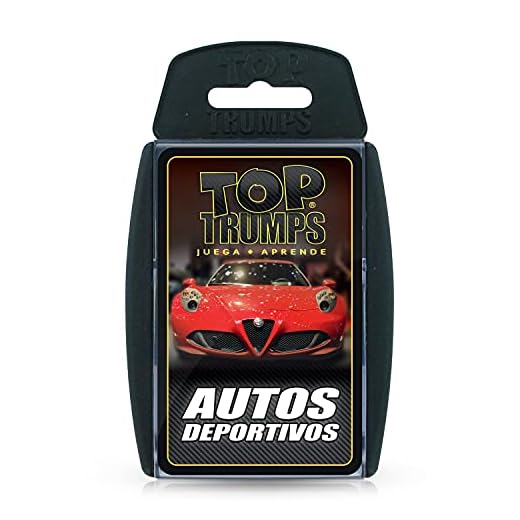 Top Trumps Coches Deportivos - Juego De Cartas Educativo, Utiliza Tus Conocimientos Sobre Los Coches Clásicos Veloces Para Ganar - Versión En Español (Wm01474-Spa-6)