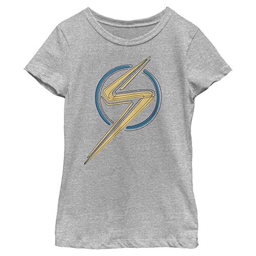 T-shirt Marvel girls gris Ms. Marvel Badge vêtement manches courtes fille XS