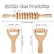 Faszienrolle Holz, Set mit 3 Stücken Massageroller Holz, Massage Roller Multifunktional Massage Tool, Buchenholz Faszienstab, Buchenholz Faszienstab holz, Roller, für Nacken, Beine