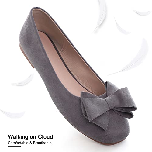 Image of Dear Time Women's Flats Shoes Bowknot Dressy Ballets Loafers Wedding Business Casual Walking Shoes