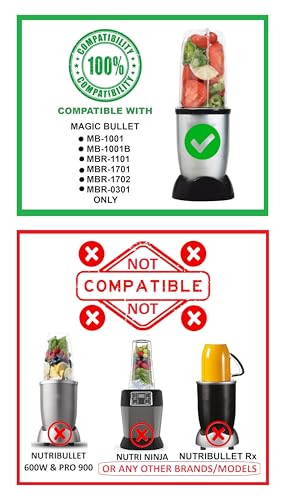 Tapa Negra Blendin con Junta Integrada Compatib. Magic Bullet miniatura 4