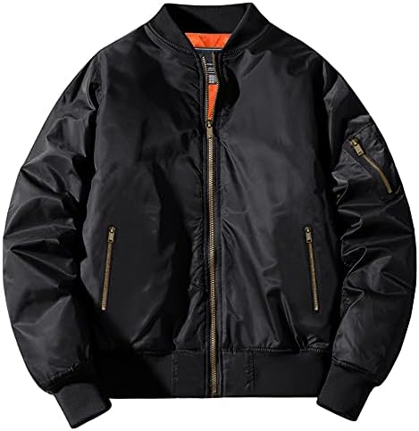 （22:30時点） [KEFITEVD] アウター メンズ 冬 防寒 防風 スカジャン 撥水 ジャンパー 野球 ボンバージャケット バイク ブルゾン 大きいサイズ 秋 スタジャン 自転車 ジャケット 黒 ブラック 2XL