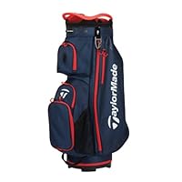TaylorMade Golf Pro Stand & Cart Bag 2023, Navy/Red