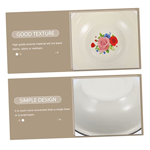 Lavabo de esmalte para hogar con fondo hundido y diseño compacto 6