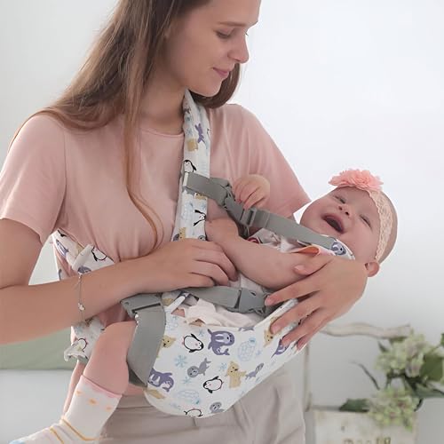 Image of Bembika Baby Carrier Newborn to Toddler with Multiple Positions Infant Carrier Soft Baby Holder Kangaroo Bag Sling Carrier All Seasons - Penguin