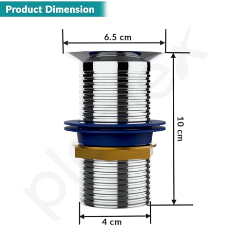Image of Plantex Stainless Steel 4 inch Full Thread Waste Coupling for Wash Basin /Coupling for Sink - Pack of 1 (Silver)