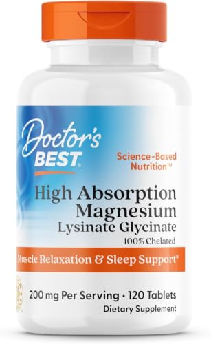 Doctors Best - High Absorption 100% Chelated Magnesium 120 Tablets