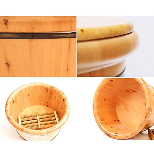 Spa de pies de madera robusto para remojar miniatura 5
