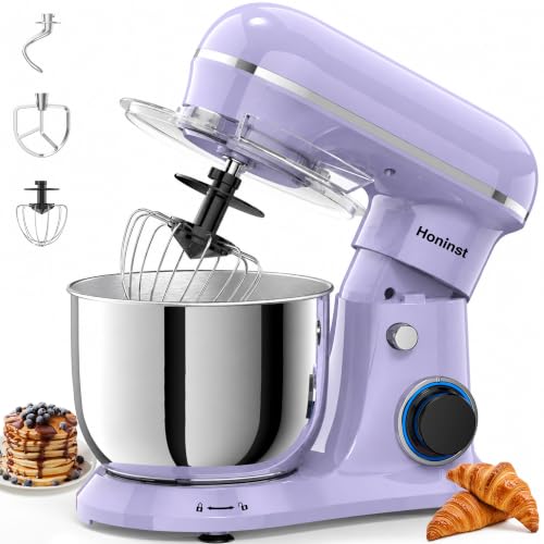 Image of Honinst 4QT Electric Stand Mixer, 10-Speed Tilt-Head Compact Kitchen Mixer