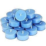 DEYBBY Ocean Breeze Scented Tealight Candles Bulk, Aromatherapy Soy Wax Tea Candle Set of 24-4 Hour Burning Great Gift
