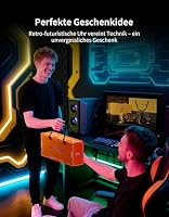 Divoom Times Gate - Cyberpunk-Gaming-Digitaluhr mit Smart-APP-Steuerung, WLAN-Verbindung, RGB-LED-Anzeige, individualisiertem Dashboard & Pixelkunst, für Gaming-Raum & Bürodekoration (Gelb) – Ansicht 8