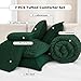 Andency King Size Comforter Set 7 Pieces Dark Emerald Green - Bed in a Bag King Boho Lightweight Fluffy Tufted Bedding Comforter Sets with Quilt Comforter, Sheets, Pillowcases & Shams