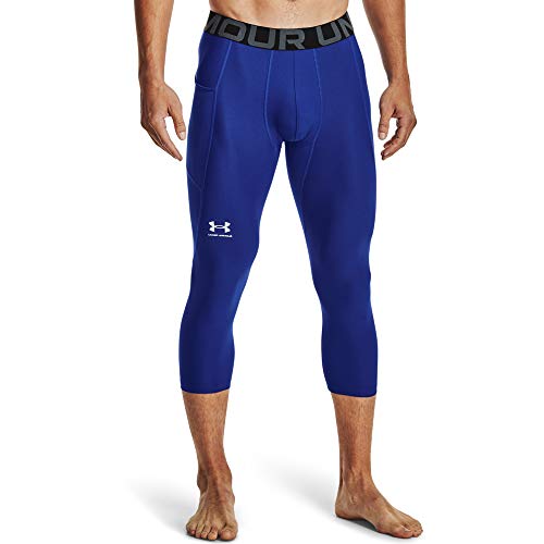 Under Armour, Leggings da Uomo a 3/4 in Tessuto HeatGear