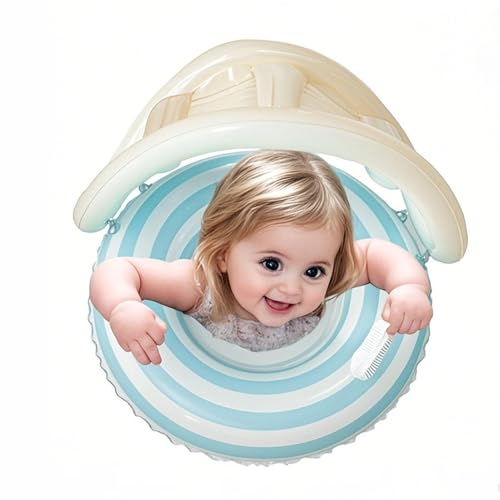 Bouée sécurité enfant gonflable avec auvent anti-UV pour l'apprentissage de la natation à la piscine