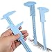 Frienda 5 Pieces Eyebrow Measuring Ruler Brow Mapping Tool Mini Vernier Caliper Double Scale Plastic Sliding Gauge Ruler for Micro Blading Eyebrow Tattoo Brow Artists(Fresh Colors)
