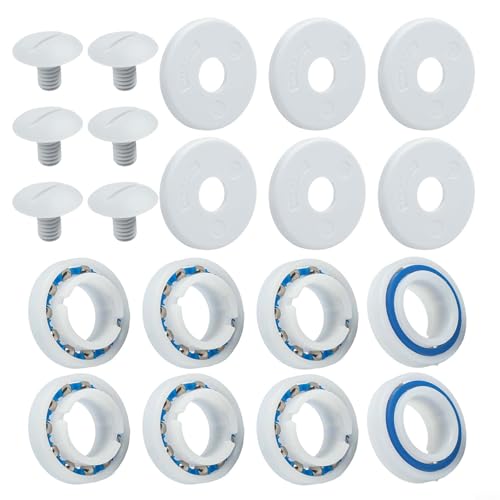 Kit de reconstruction pour nettoyeur de piscine Polaris 280 180 avec roulements de roue C60 C55, vis et rondelles, pièces de réparation de roue pivotante en ABS pour l'entretien sous vide dans le sol