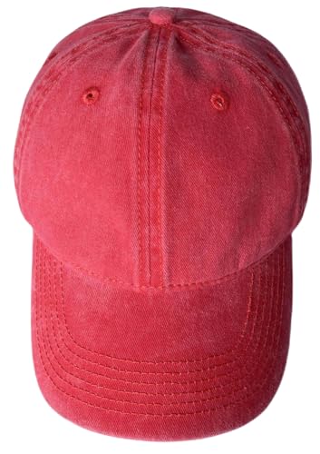 Image of TSSGBL Vintage Cotton Washed Baseball Cap S to XXL Unstructured Low Profile Adjustable Distressed Dad Hat for Men Women