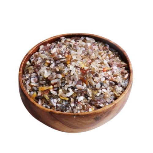 Image of Natural Botswana Agate Healing Crystal Chips Stone 50 Gm for Reiki, Meditation, Chakra Balancing, Vastu & Feng Shui | Polished Gemstone Chips for Home Decor, Jewellery Making & Resin Art