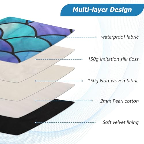Funda para portátil 13-14 pulgadas diseño sirenas multicolor miniatura 4