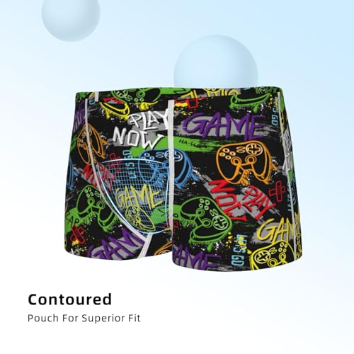 Boys' Cotton Boxer Brief Soft Underwear-Game Joysticks4