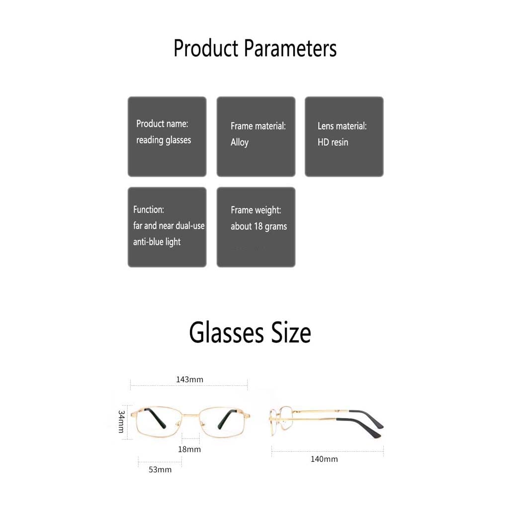 WZX Gafas de Lectura Plegables Anti-luz Azul Computadora Reduce la Fatiga Ocular Lentes Transparentes antideslumbrantes Gafas de Video Antideslumbrantes Portátiles con visión de Futuro Gafas cercanas