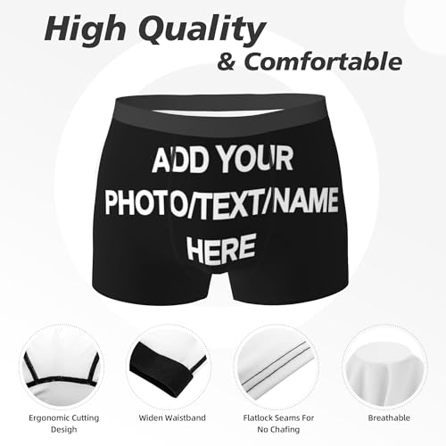 Custom Mens Boxer Briefs All Over Print Personalized Add Your Own Photo Text Name4
