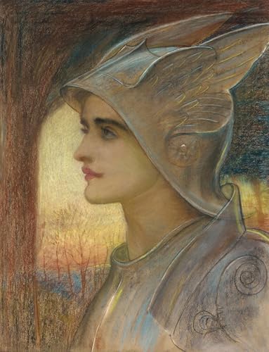 Poster Sainte Jeanne d'Arc de Richmond tableau toile déco murale 60x90cm pour salon