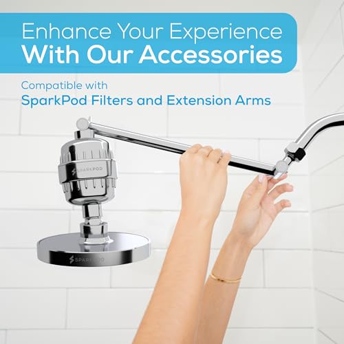 56% Off SparkPod High Pressure Rain Shower Head - Luxury Chrome