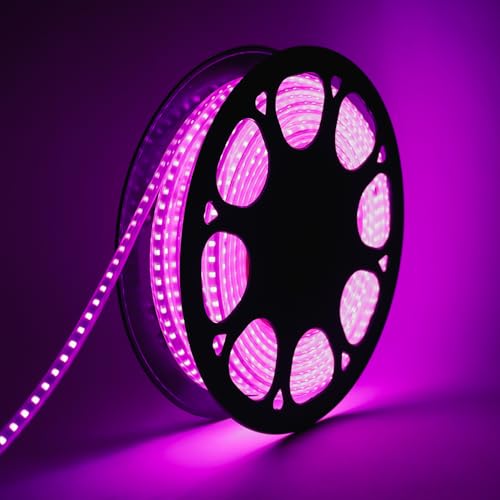 Image of Lexton Decorative 20 Meter Pink Long 2400 LED Rope Light | Plug Sourced | Waterproof & Flexible LED Strip | Suitable for Home Decor, Outdoor Decoration, Diwali, Birthday, Christmas (Pack of 1)