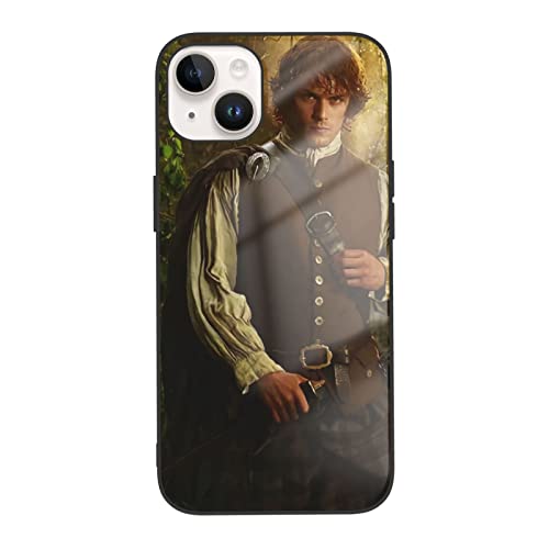 Genaolax Sam Heughan Phone Case Compatible With Iphone14/14 Plus Case, Soft Tpu Fashion Cool Shockproof Glass Case White #TOP3