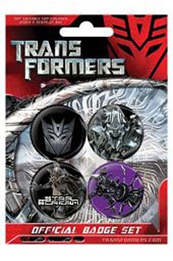 Pyramid Transformers Decepticon - Official Badge Pack - 4 X 3.8Cm Optimus Prime