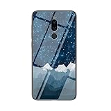 Coque pour Meizu X8,Marbre Verre tremp Ultra Fine Silicone Housse Original tui de Protection en Souple Doux TPU Gel Bumper pour Meizu X8 (Tissu d'checs Star Luo)