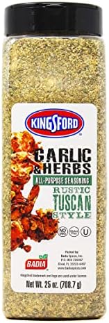 Kingsford Garlic & Herbs All-Purpose Seasoning, 25 oz – Rustic Tuscan Style