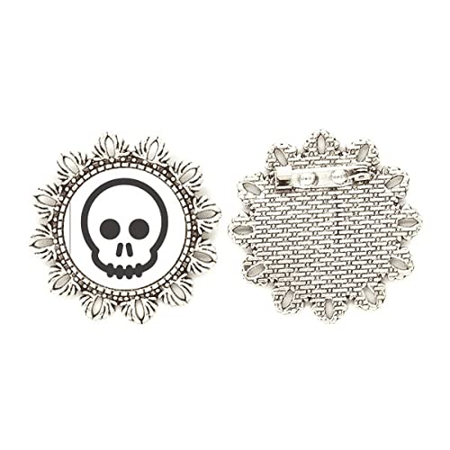 Broche de esqueleto Frank para personalizar chaquetas y mochilas con estilo urbano