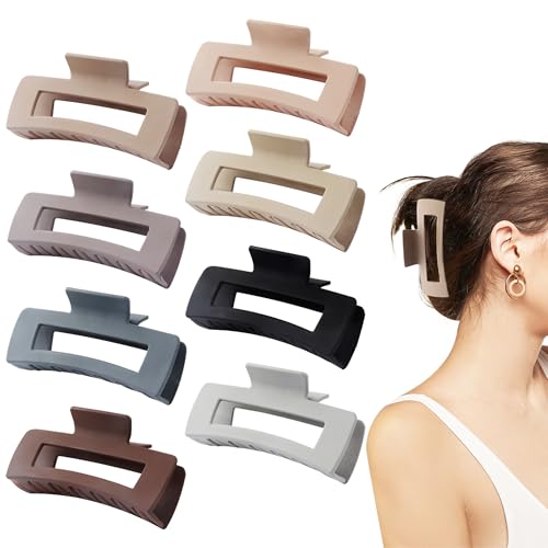 Pinces à cheveux antidérapantes grand format 10,4 cm pour cheveux épais et longs