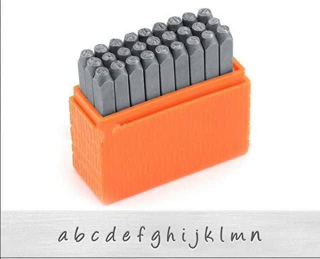 Jewerly Stamp Handstamping Steel Gold Silver Metal Stamps Leather DIY Custom Logo Name Jewelry Tools Number Alphabet Set Puncher - (Color: Number Set)