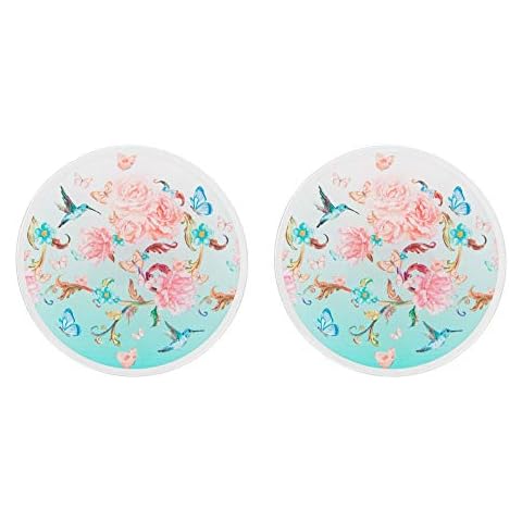Lesser & Pavey Glass Candle Plates Set of 2 Cover