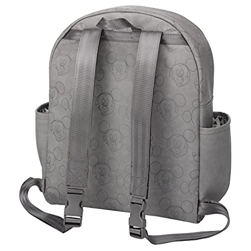 Petunia Pickle Bottom District Diaper Bag Backpack for On-The-Go Parents, Stylish, Spacious & Secure, Lightweight & Easy to Clean, Perfect for Everyday Use (Love Mickey Mouse)
