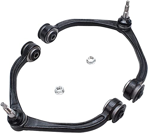 Image of Detroit Axle - 4pc Front End Suspension Kit for 2005-2010 Dodge Dakota, 2006-2009 Mitsubishi Raider, 2011 Ram Dakota, 2 Upper Control Arms w /Ball Joints 2 Outer Tie Rods Replacement