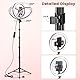 10 Zoll LED Ringlicht mit 61 Zoll Stativständer & Handyhalter, Dimmbare Tischringlicht Handystativhalter mit Ringleuchte für YouTube, Videoaufnahmen, Selfie, Live-Stream, Makeup Fotografie