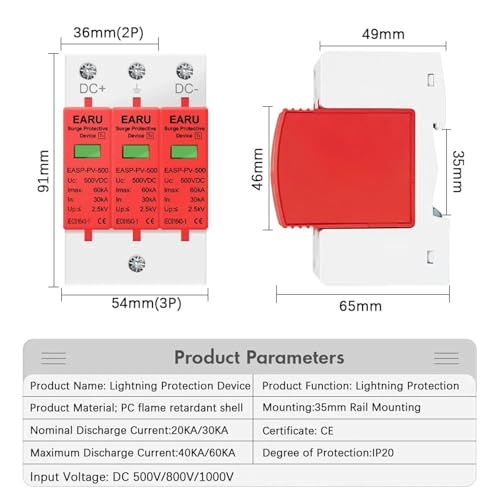 Parafoudre électrique 2P évite les pannes d'ordinateurs - 3