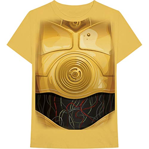 Amazon.com: STAR WARS Men's C-3PO Chest Slim Fit T-Shirt Medium