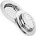 LBTrading Filtres à évier en Acier Inoxydable, protecteurs d'évacuation d'évacuation Filtre Lavabo 11 cm écran Panier avec poignée pour Cuisine de Douche de Salle de Bain 2 pcs